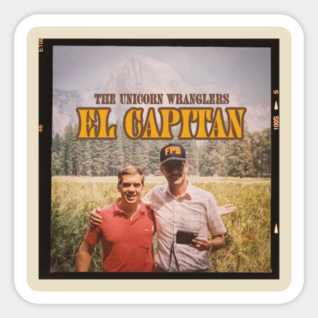 EL CAPITAN Album Art Tee Sticker by The Unicorn Wranglers